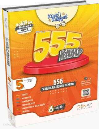 Günay Yayınları 5.Sınıf İlk Dönem Kamp Kitabı 555 Kamp