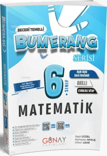Günay Yayınları Bumerang Serisi 6. Sınıf Etkinlikli Matematik