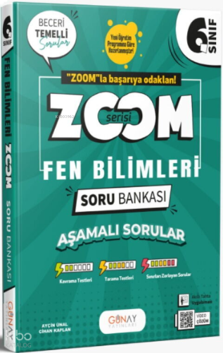 Günay Yayınları Zoom Serisi 6. Sınıf Fen Bilimleri Soru Bankası