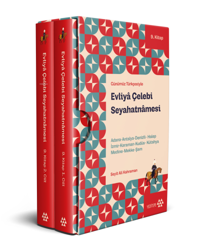 Günümüz Türkçesiyle Evliyâ Çelebi Seyahatnâmesi 9. Kitap - 2 Cilt (Kutulu);Adana-Antalya-Denizli-Halep-İzmir-Karaman-Kudüs-Kütahya-Medine-Mekke-Şam