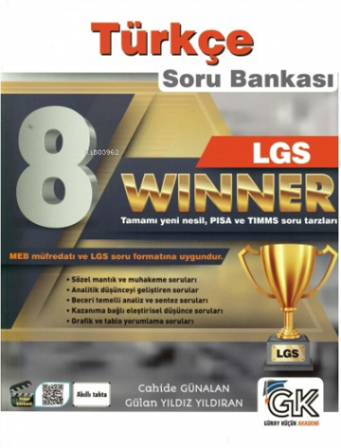 Güray Küçük Akademi Gür 8. Sınıf Türkçe Winner Soru Bankası