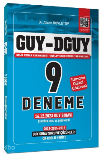 GUY DGUY Gelir Uzman Yardımcılığı 9 Deneme, Eş Değer DUY-GUY Çıkmış