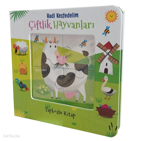 Hadi Keşfedelim - Çiftlik Hayvanları Yapbozlu Karton Kitap