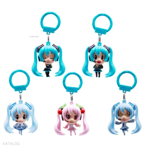 Hatsune Miku - Snow Miku - Sakura Miku ;Anahtarlık - Çanta Süsü - Oyun