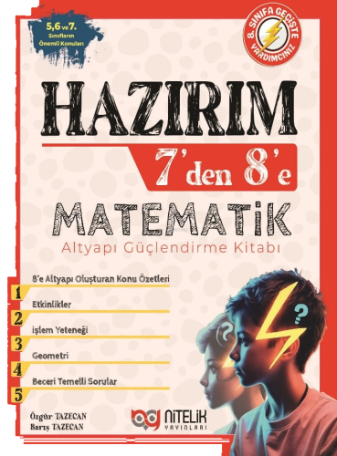 Hazırım 7’den 8’e Matematik Alt Yapı Güçlendirme Kitabı
