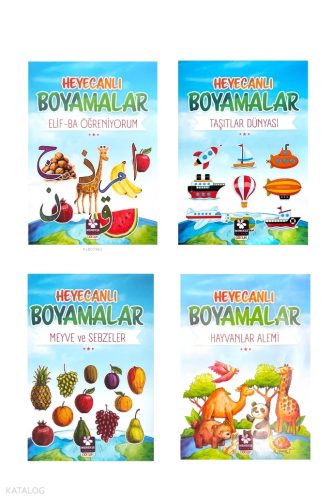 Heyecanlı Boyamalar Seti 4 Kitap