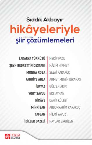 Hikâyeleriyle Şiir Çözümlemeleri
