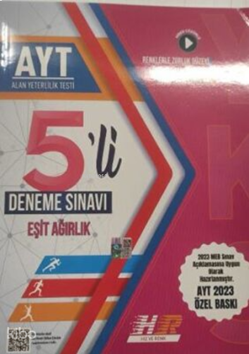 Hız ve Renk AYT 5 Deneme Eşit Ağırlık