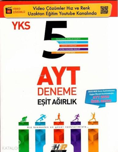 Hız ve Renk Yayınları AYT Eşit Ağırlık 5 li Deneme 2020 Özel Hız ve Re