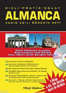 Hızlı & Pratik & Kolay Almanca Öğrenim Seti (2 Kitap, 6 Cd, 119 Sözcük Kartı)