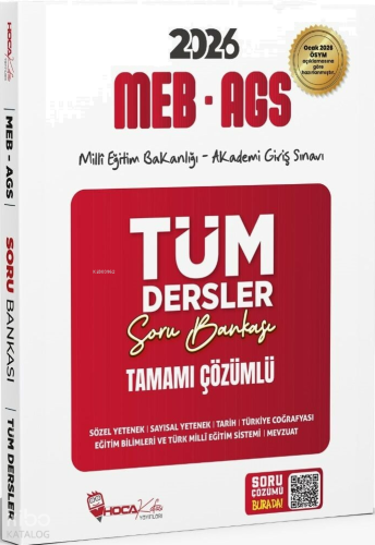 Hoca Kafası 2026 MEB-AGS Tüm Dersler Soru Bankası Çözümlü