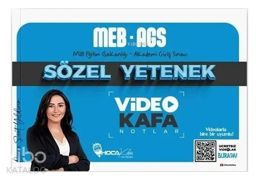 Hoca Kafası Yayınları 2025 MEB-AGS Sözel Yetenek Video Kafa Notlar - Öznur Saat Yıldırım
