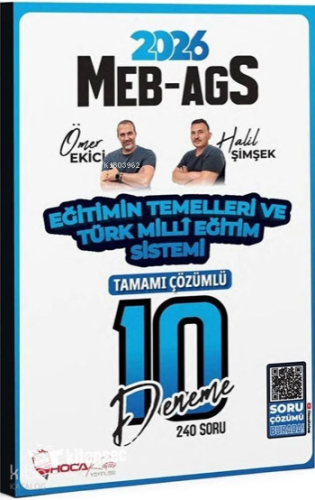 Hoca Kafası Yayınları 2026 MEB-AGS Eğitimin Temelleri ve Türk Milli Eğ