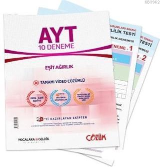 Hocalara Geldik Yayınları AYT Eşit Ağırlık Tamamı Video Çözümlü 10 Deneme Hocalara Geldik