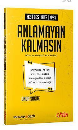 Hocalara Geldik Yayınları YKS DGS ALES KPSS Anlamayan Kalmasın Anlam v