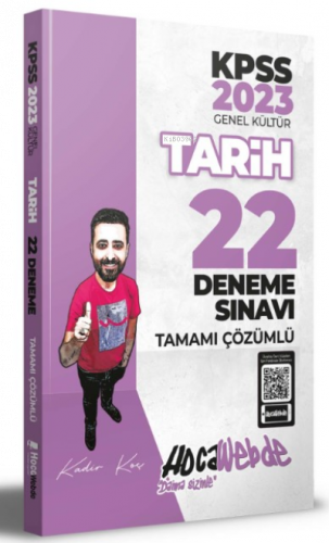 Hocawebde 2023 KPSS Tarih Tamamı Çözümlü 22 Deneme Sınavı