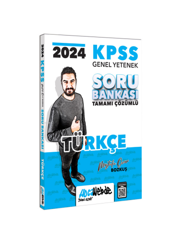 HocaWebde Yayınları 2024 KPSS Genel Yetenek  Türkçe Tamamı Çözümlü Soru Bankası
