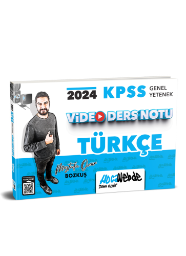 HocaWebde Yayınları 2024 KPSS Genel Yetenek  Türkçe Video Ders Notu