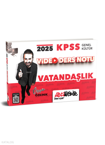 HocaWebde Yayınları 2025 KPSS Genel Kültür Vatandaşlık Video Ders Notu