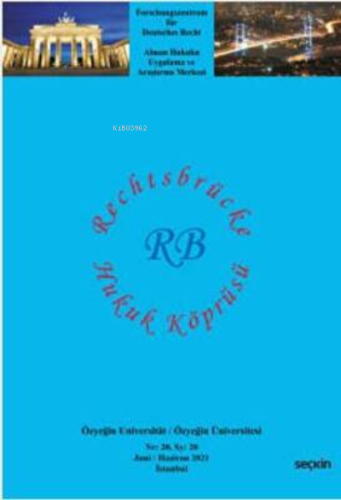 Hukuk Köprüsü Dergisi Sayı:20 Rechtsbrücke