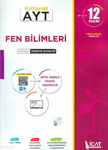 İcat Yayınları AYT 12 Fasikül Fen Bilimleri Deneme Bankası