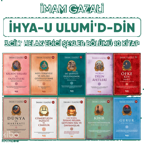 İhyau Ulumiddin 3. Cilt (Helâk Edici Şeyler 10 Kitap)
