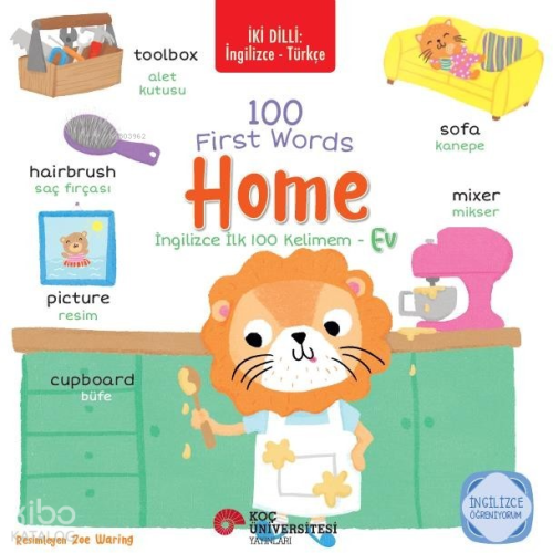 İki Dilli: İngilizce Türkçe 100 First Words - Home - İngilizce İlk 100 Kelimem  - Ev İngilizce Öğreniyorum