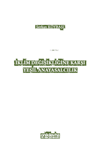 İklim Değişikliğine Karşı Yeşil Anayasalcılık