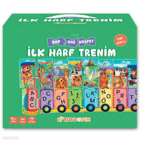 İlk Harf Trenim - Cırt Cırtlı Yapboz ve Kitap Seti