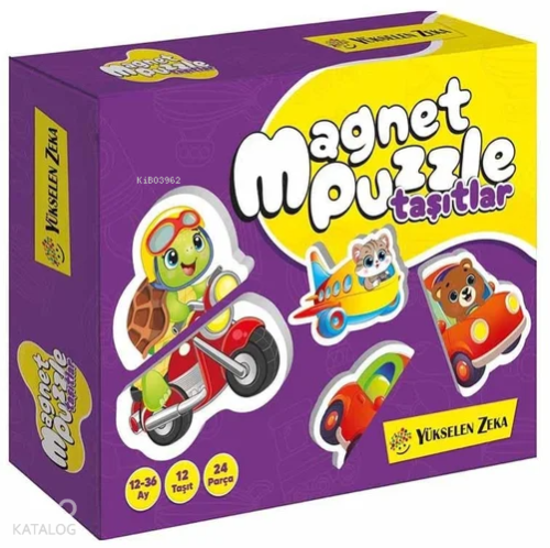 İlk Magnet Puzzle - Taşıtlar (12 - 36 Ay)