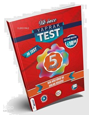 İlk Önce Yayıncılık 5. Sınıf Din Kültürü ve Ahlak Bilgisi Yaprak Test 