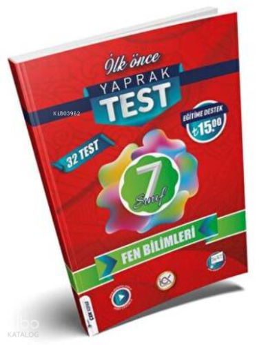 İlk Önce Yayıncılık 7.Sınıf Yaprak Test Fen Bilimleri