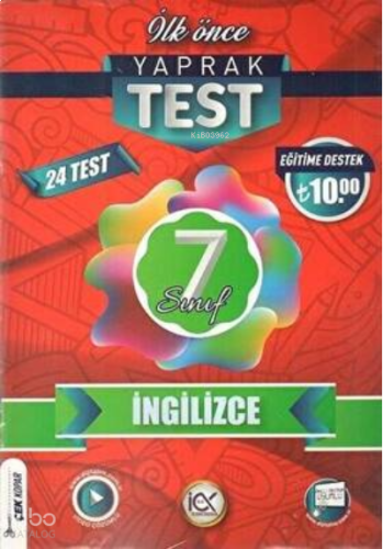 İlk Önce Yayıncılık 7.Sınıf Yaprak Test İngilizce