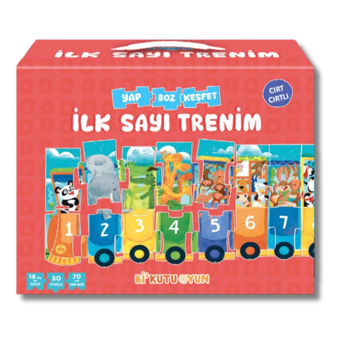 İlk Sayı Trenim - Cırt Cırtlı Yapboz ve Kitap Seti