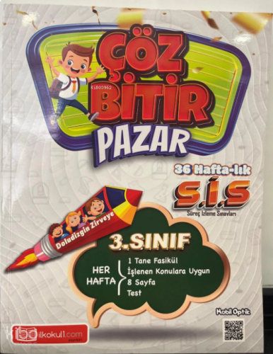 İlkokul1 Yayınları 3.Sınıf Çöz Bitir (36 Hafta, Haftalık Deneme )