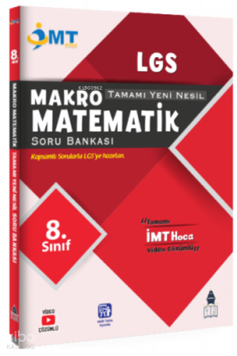 İMT Hoca 8. Sınıf LGS Matematik Makro Soru Bankası Video Çözümlü