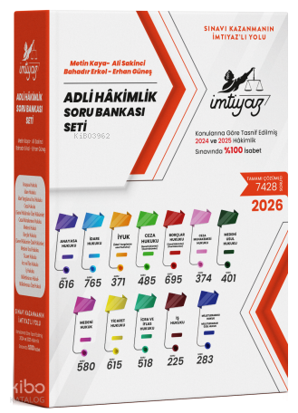 İmtiyaz Adli Hakimlik Soru Seti