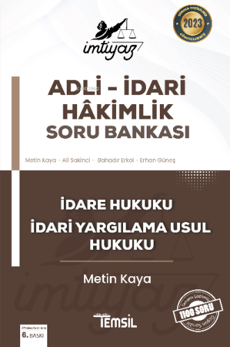 İmtiyaz Adli İdari Hakimlik Soru Bankası İdari Hukuku Ve İdari Yargılama Usul Hukuku
