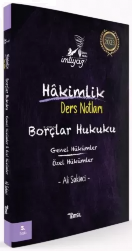 İmtiyaz Hakimlik Notları Borçlar Hukuku-Genel Hükümler-Özel Hükümler