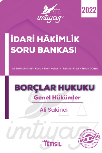 İmtiyaz - İdari Hakimlik Çalışma Kitabı Borçlar Hukuku