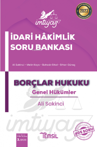 İmtiyaz İdari Hakimlik Soru Bankası Borçlar Hukuku Genel Hükümler