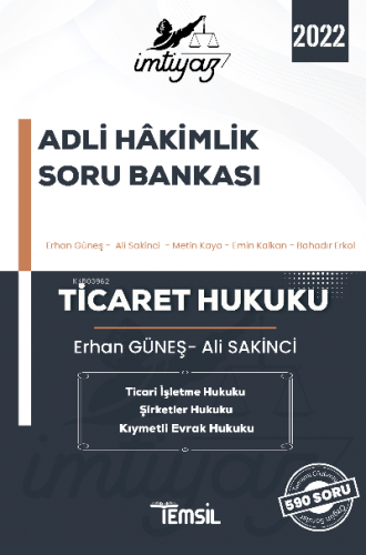 İmtiyaz Ticaret Hukuku Adli Hakimlik Soru Bankası Ticaret Hukuku