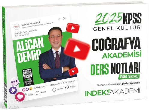 İndeks Akademi 2025 KPSS Coğrafya Akademisi Video Ders Notları