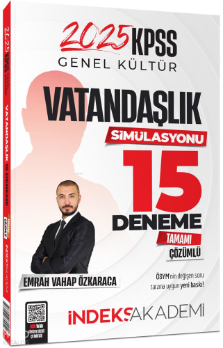 İndeks Akademi 2025 KPSS Vatandaşlık Simülasyonu 15 Deneme Çözümlü