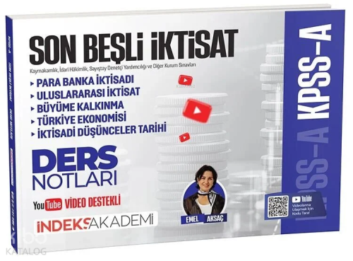 İndeks Akademi 2026 KPSS A Grubu Son Beşli İktisat Video Ders Notları