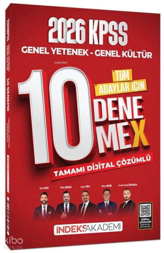 İndeks Akademi 2026 KPSS Genel Yetenek Genel Kültür 10 DenemeX Çözümlü