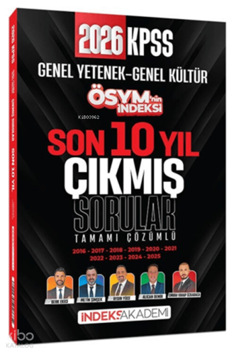 İndeks Akademi 2026 KPSS Genel Yetenek Genel Kültür ÖSYM'nin İndeksi Ç