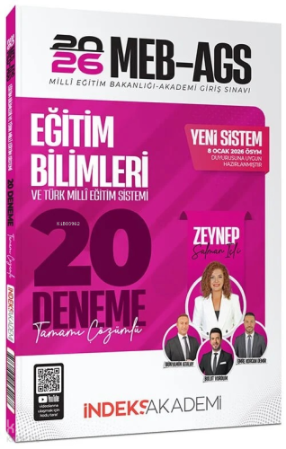 İndeks Akademi 2026 MEB-AGS Eğitim Bilimleri ve Türk Milli Eğitim Sist