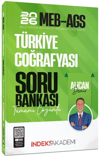 İndeks Akademi 2026 MEB-AGS Türkiye Coğrafyası Soru Bankası Çözümlü