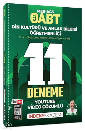 İndeks Akademi ÖABT MEB-AGS Din Kültürü ve Ahlak Bilgisi 11 Deneme Youtube Video Çözümlü